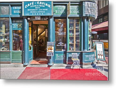 Budapest Metal Print featuring the photograph Budapest Storefront by Madeline Ellis