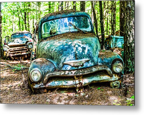 Abandoned Metal Print featuring the photograph Bullet Hole by Darryl Brooks