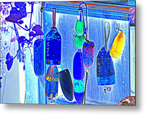 Buoys Metal Print featuring the photograph Buoys by Antonia Citrino