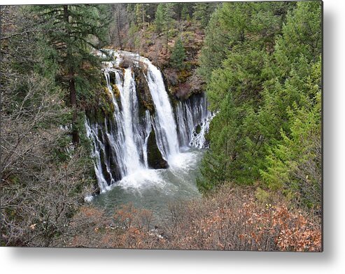 Burney Falls Metal Print featuring the photograph Burney Falls by Maria Jansson