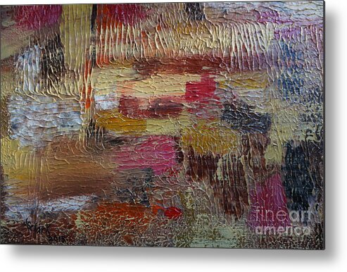 Abstract Metal Print featuring the painting Burst of Sunshine by Jimmy Clark