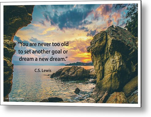 Quote Metal Print featuring the photograph C. S. Lewis by Mark Slauter