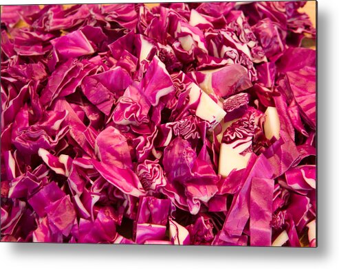 Food Metal Print featuring the photograph Cabbage 639 by Michael Fryd