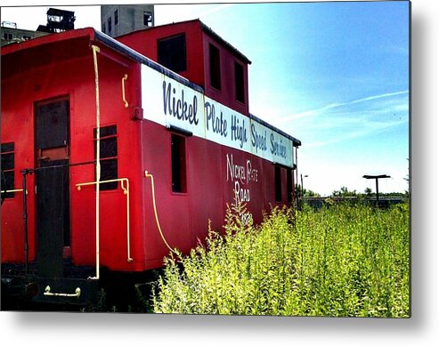 Caboose Metal Print featuring the photograph Caboose by Brad Nellis