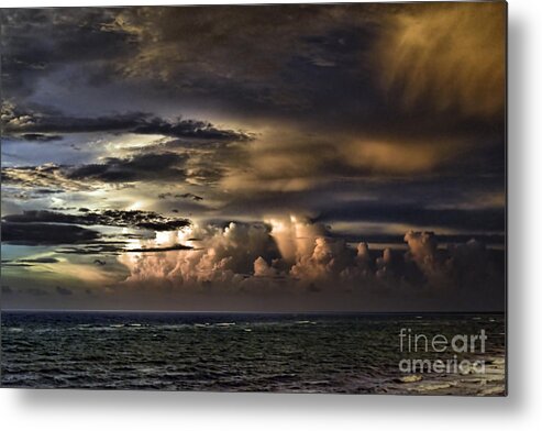 Storm Metal Print featuring the photograph Calm Before Storm by Judy Wolinsky