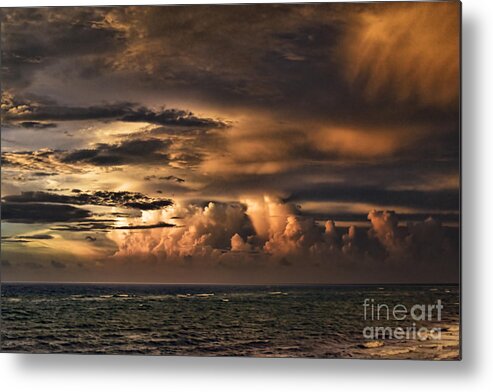 Storm Metal Print featuring the photograph Calm Before The Storm by Judy Wolinsky