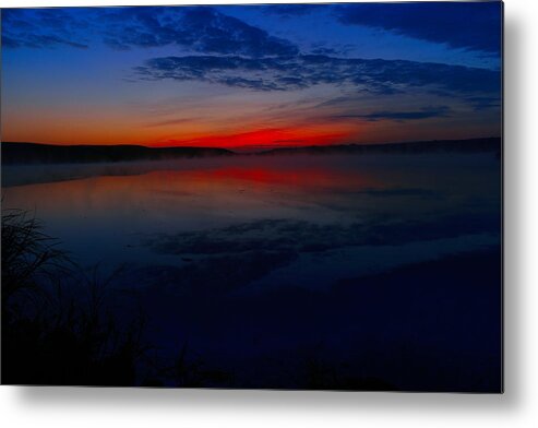 Dawn Metal Print featuring the photograph Calm of early morn by Jeff Swan