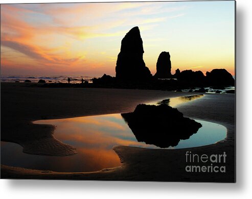 Cannon Beach Metal Print featuring the photograph Cannon Beach Sunset by Bob Christopher