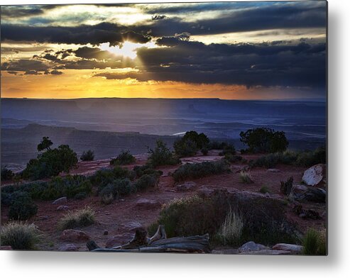 Utah Metal Print featuring the photograph Canyonlands Sunset by James Garrison