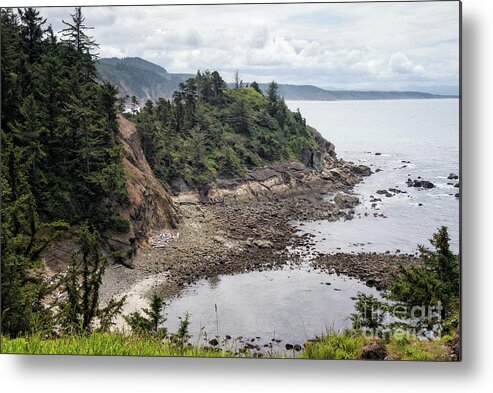 Beach Metal Print featuring the photograph Cape Arago Southern Scenic View 2 by Al Andersen