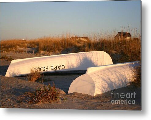 Boats Metal Print featuring the photograph Cape Fear Boats by Nadine Rippelmeyer