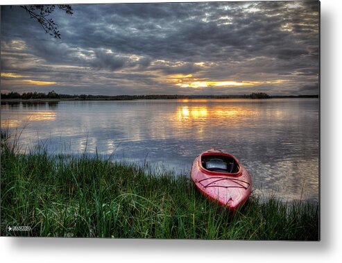 Kayak Print Metal Print featuring the digital art Cape Fear Kayak II by Phil Mancuso