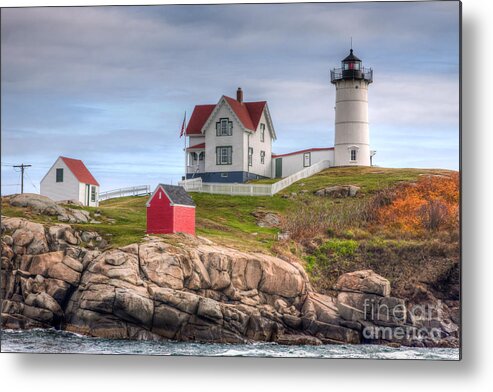 America Metal Print featuring the photograph Cape Neddick Nubble Lighthouse I by Clarence Holmes