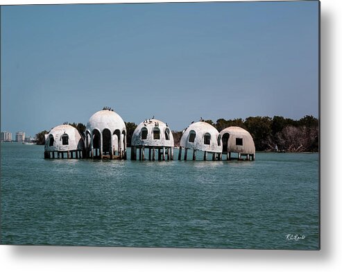 Florida Metal Print featuring the photograph Cape Romano - Domed Homes - Marco in the Background by Ronald Reid