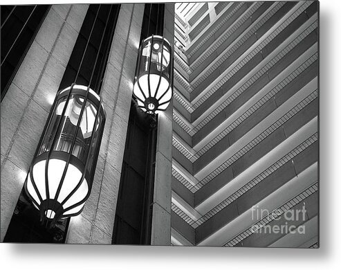 Architecture Metal Print featuring the photograph Capsules by Dean Birinyi