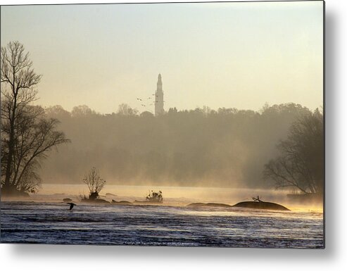 James River Metal Print featuring the photograph Carillon Mist by Kelvin Booker