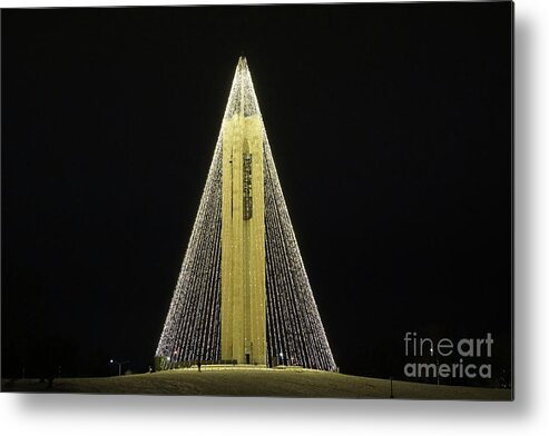 Tree Of Light Metal Print featuring the photograph Carillon Tree of Light by Robert E Alter Reflections of Infinity