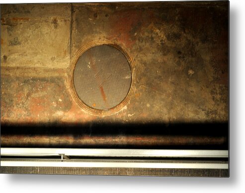 Manhole Metal Print featuring the photograph Carlton 15 - square circle by Tim Nyberg