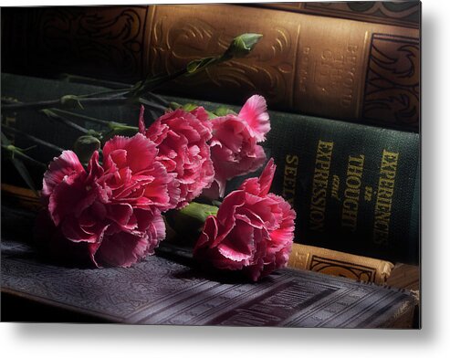 Carnations Metal Print featuring the photograph Carnation Series 1 by Mike Eingle