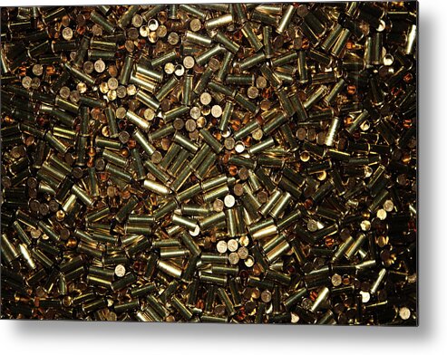 Empty Metal Print featuring the photograph Cartridges by Kristin Elmquist