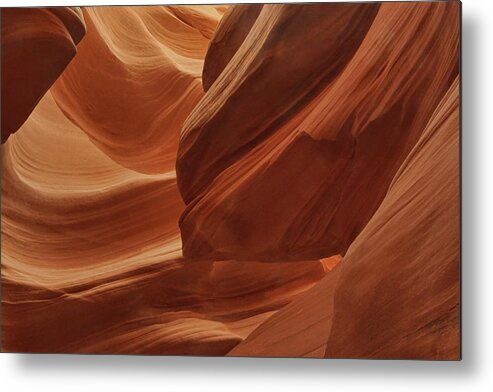 Antelope Canyon Metal Print featuring the photograph Carved by Water by Theo O'Connor