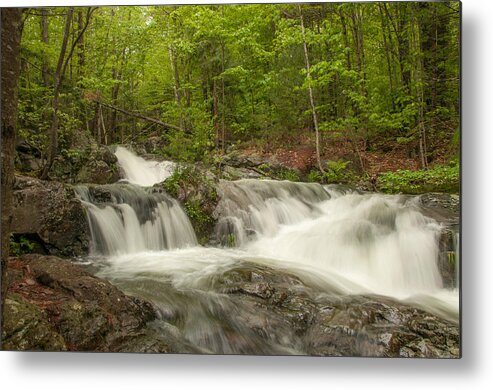 Brook Falls Metal Print featuring the photograph Cascades on the Brooks Falls Trail by Brenda Jacobs