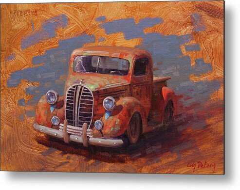 Old Trucks Metal Print featuring the painting Cascading Color by Cody DeLong