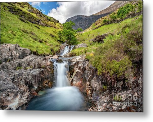 Watkins Path Metal Print featuring the photograph Cascading Waterfall by Adrian Evans
