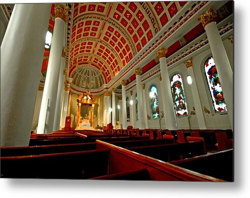 Mobile Metal Print featuring the digital art Cathedral Basilica of the Immaculate Conception by Michael Thomas