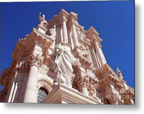 Cathedral Of Siracusa Metal Print featuring the photograph Cathedral of SIRACUSA by Silva Wischeropp