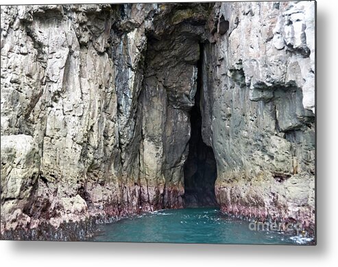 Waves Metal Print featuring the photograph Cave Entrance by Yurix Sardinelly