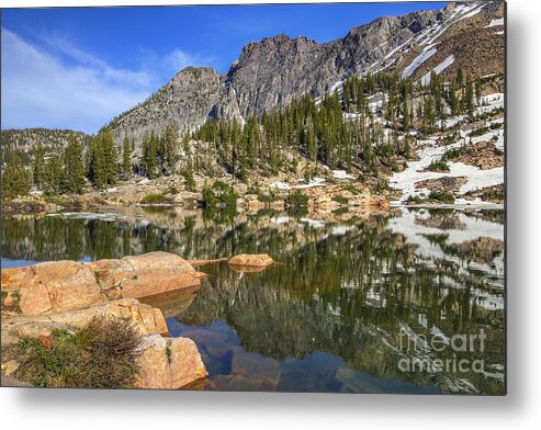 Cecret Metal Print featuring the photograph Cecret Lake and Devil's Castle by Spencer Baugh