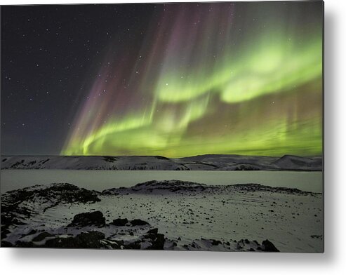 Night Metal Print featuring the photograph Celestial by Bragi Ingibergsson -