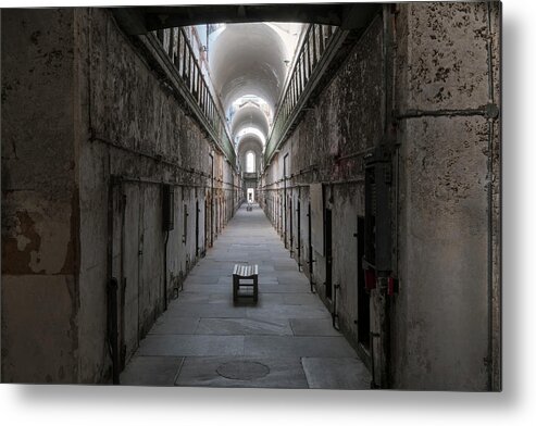 Eastern State Penitentiary Metal Print featuring the photograph Cellblock 7 by Tom Singleton