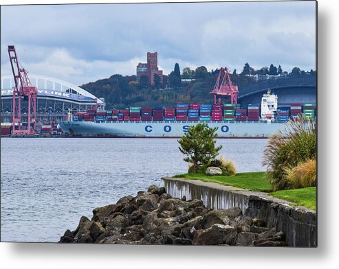 Century Link Metal Print featuring the photograph Century Link by Tom Cochran