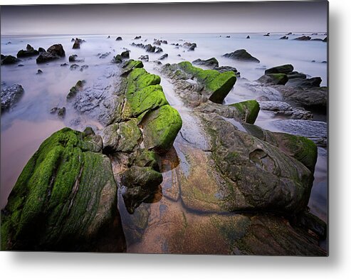 Ocean Metal Print featuring the photograph Chasing the Dragons by Dominique Dubied