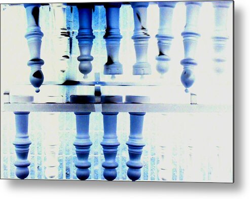 Chess Metal Print featuring the painting Chess Anyone 2 by Cyryn Fyrcyd