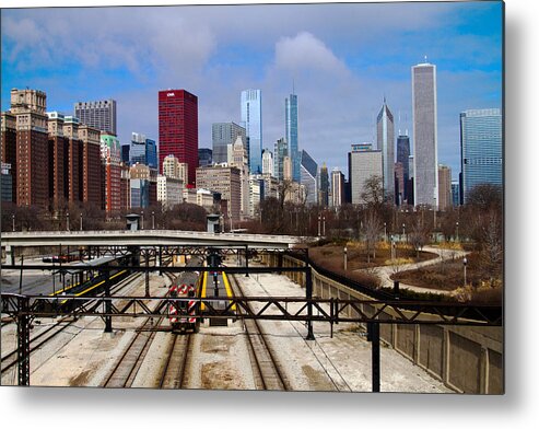 Roosevelt Bridge Metal Print featuring the photograph Chicago Metro by Joseph Noonan
