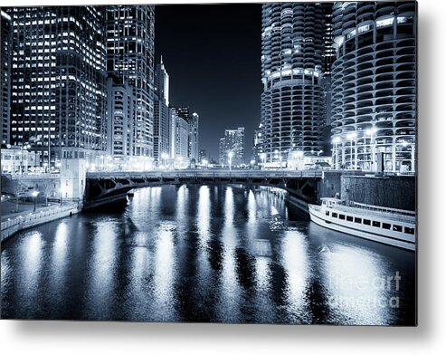 America Metal Print featuring the photograph Chicago River at State Street Bridge by Paul Velgos