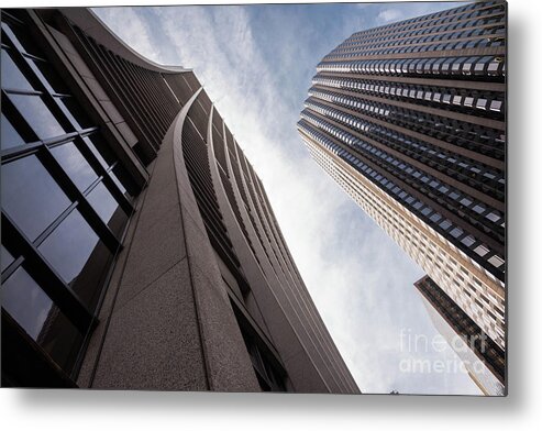 April 2017 Metal Print featuring the photograph Chicago Skyscraper and Sky View by Jeff Hubbard