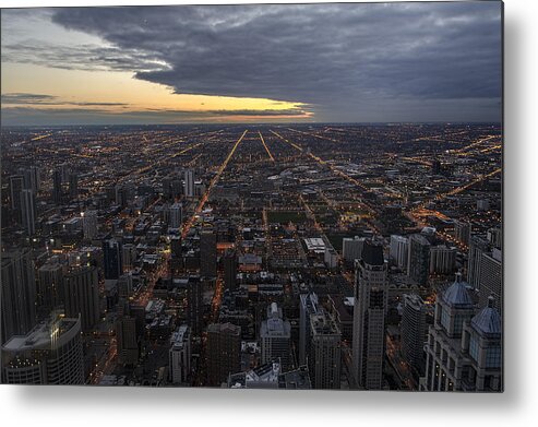 Chicago Metal Print featuring the photograph Chicago Westward by Steven Sparks