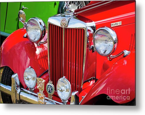 1952 Mg Tdc Metal Print featuring the photograph Chillipepper 1952 MG by Chris Dutton