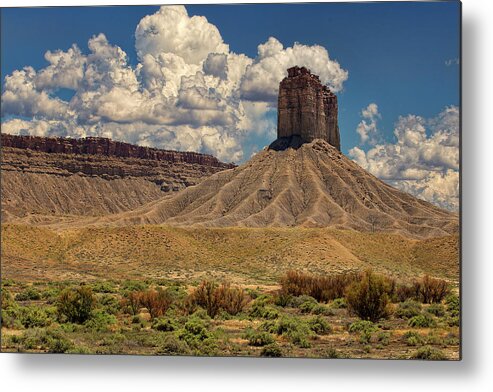 Landscape Metal Print featuring the photograph Chimney Rock by Michael McKenney