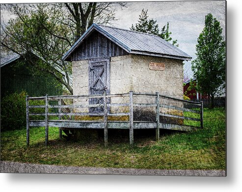 2d Metal Print featuring the photograph Circa 1910 Ice House by Brian Wallace