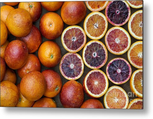 Blood Orange Metal Print featuring the photograph Citrus Blood Oranges by Tim Gainey