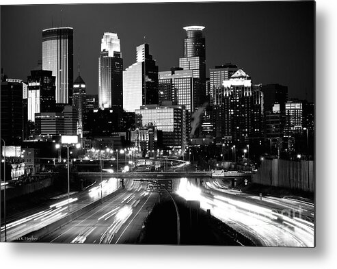 City Metal Print featuring the photograph City Nights by Susan Herber
