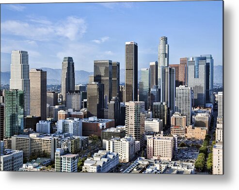 Los Angeles Metal Print featuring the photograph City of Los Angeles by Kelley King