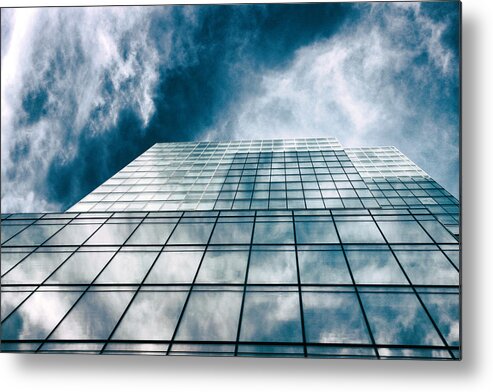 Windows Metal Print featuring the photograph City Sky Light by Jessica Jenney