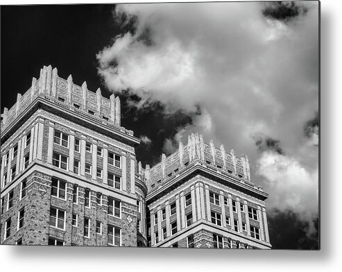 Black And White Metal Print featuring the photograph Classic Architecture by James Barber