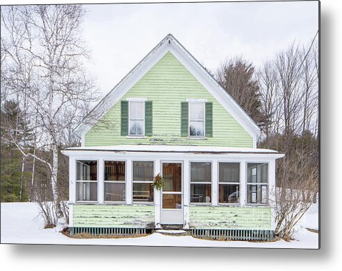 New England Metal Print featuring the photograph Classic New Englander Home by Edward Fielding